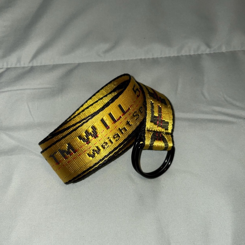 Off-White Yellow Industrial Belt